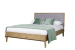 Scandi Design Oak Veneer King Size Bed - Timeless Elegance