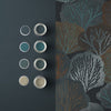 Graham & Brown Twyla Midnight Wallpaper picture of the paint color that will fit to this wallpaper