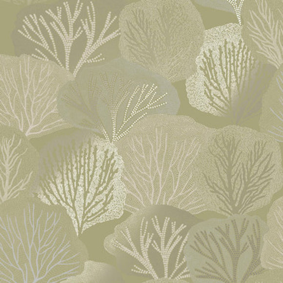 Graham & Brown Twyla Sage Wallpaper close view picture of the pattern and color hue