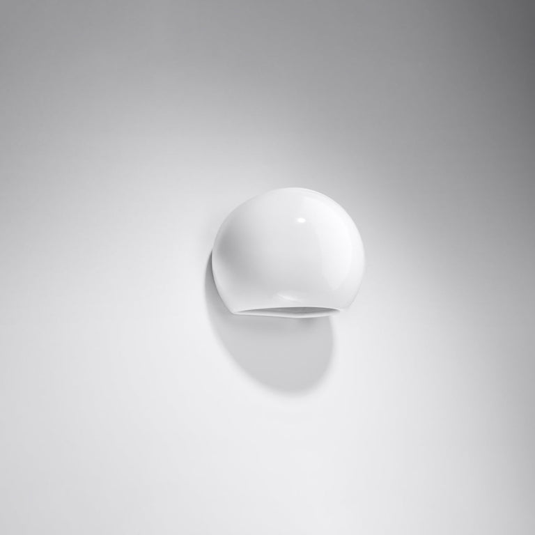 Sollux Lighting Varnished Wall Lamp GLOBE White Gloss