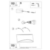 LED wall lights with Sollux Lighting Varnished Wall Lamp VIXEN White Gloss