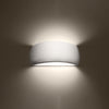 Light on the wall Sollux Lighting Varnished Wall Lamp PONTIUS White Gloss
