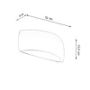 Wall led lighting Sollux Lighting Varnished Wall Lamp PONTIUS White Gloss