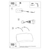 Decorative light in wall Sollux Lighting Varnished Wall Lamp PONTIUS White Gloss