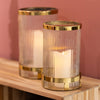 Stylish candle holders, Veda Hurricane gold 30 cm