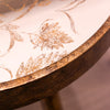 Gold-finished Vela Side Tables on stylish furniture
