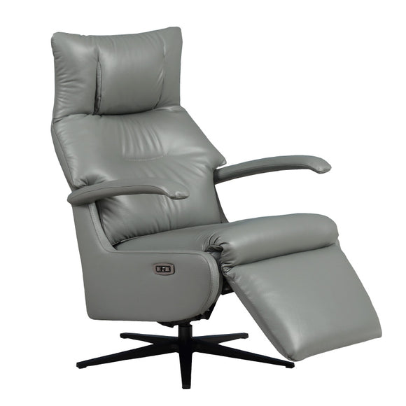 Ventura Recliner Chair Steel - Experience comfort in this elegant electric recliner chair.