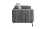 Vera 3 Seater Sofa Grey with Crib 5 Safety Certification