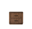 Wooden bedside table for your bedroom with two spacious drawers.