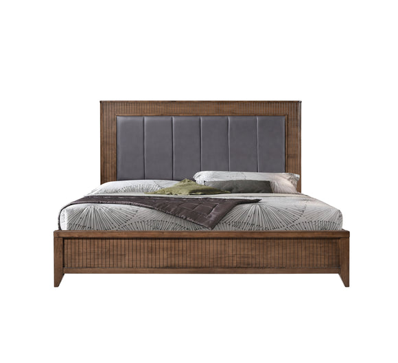 Verena King Size Bed with intricately detailed curved headboard.
