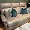 Three seater leather sofa Verona featuring comfort and contemporary elegance
