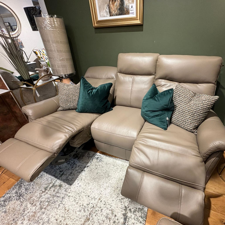 Verona 3 Seater Leather Recliner Sofa