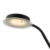 Cool touch LED floor lamp in matt black
