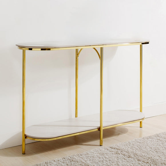 Vienna Marble Console Table  side view picture