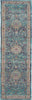 Vintage Kashan Rug - elegant blue runner rug
