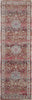 Vintage Kashan Rug red runner with intricate patterns.
