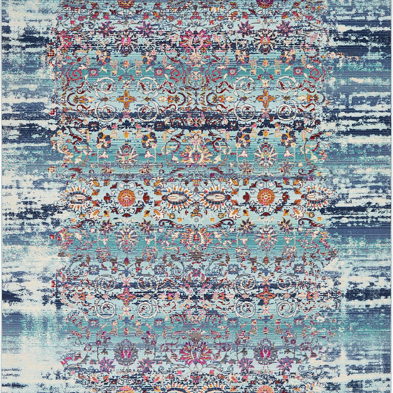 Nourison Vintage Kashan Rug 02 Blue - Runner