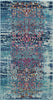 Vintage Kashan Rug 02 Blue Runner for Hallway Area
