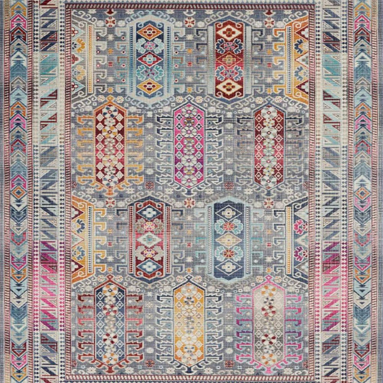 Nourison Vintage Kashan Rug 06 Grey Multi - Runner