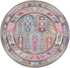 Elegant Vintage Kashan Rug in grey and multi-colors.

