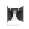 Light on the wall with Sollux Lighting Wall lamp BLOCCO black