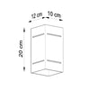 Modern wall lamps featuring Sollux Lighting  Wall lamp BLOCCO black