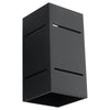 Stylish wall LED lighting Sollux Lighting Wall lamp BLOCCO black