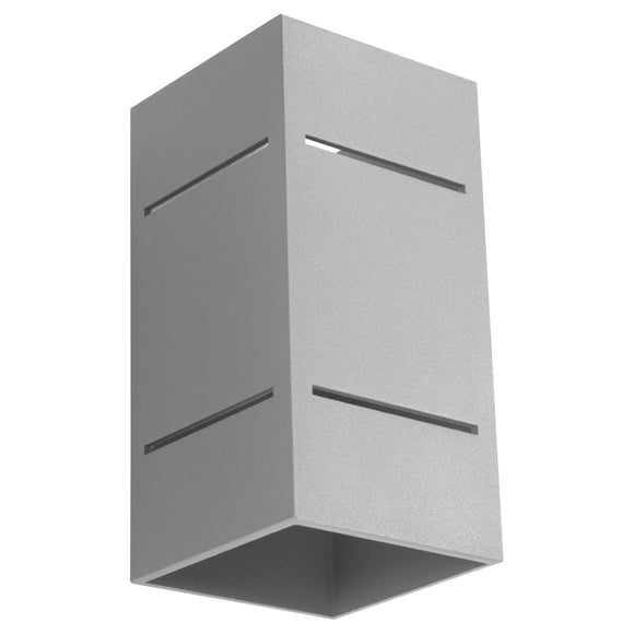 Elegant wall fixtures with Sollux Lighting  Wall lamp BLOCCO grey