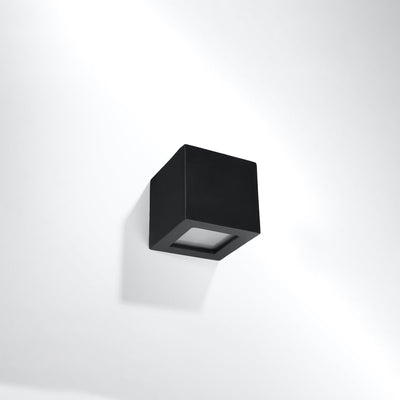 Sollux Lighting Wall Lamp Ceramic LEO Black