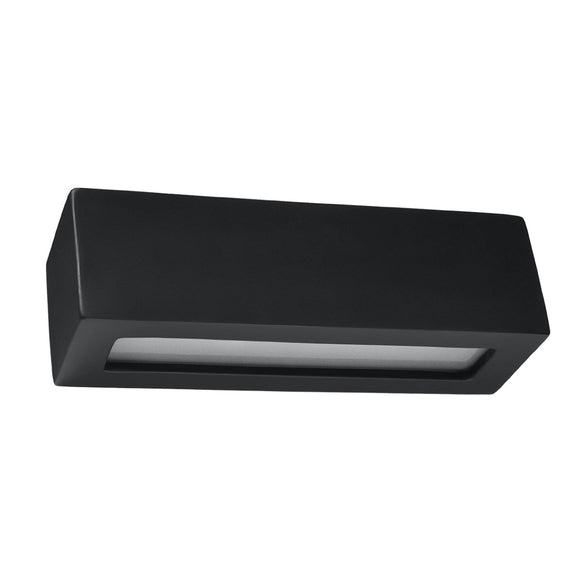 Lighting wall lamp Sollux Lighting Ceramic VEGA Black for modern interiors