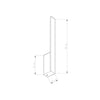 Minimalist LED wall light fixture Sollux Lighting Wall lamp LAHTI L golden 3000K