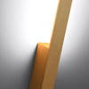 Sleek white wall light Sollux Lighting Wall lamp LAHTI L golden 4000K