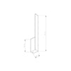 Wall-mounted LED light Sollux Lighting Wall Lamp LAHTI S White 4000K
