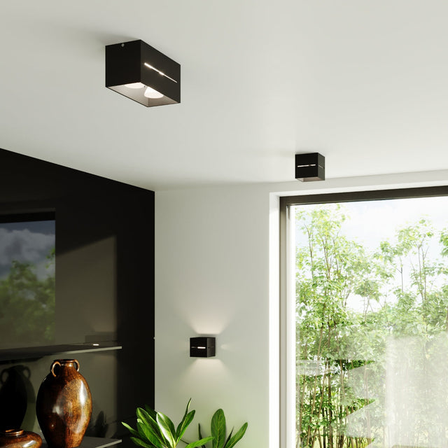 Sollux Lighting Wall Lamp LOBO MAXI Black