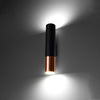 Wall lamp LOOPEZ black/copper - Perfect for living rooms, bedrooms, and hallways