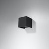 Elegant lighting Sollux Lighting Wall lamp LUCA black LED IP54