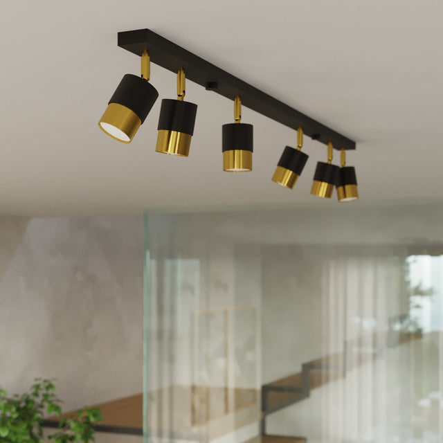 Sollux Lighting Wall Lamp NERO Black/Golden