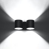Illuminate your bedroom with Sollux Lighting ORBIS 2 Black wall lamps
