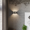 Wall lamp ORBIS 2 black double aluminum wall lamps with a sleek black finish