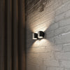 Wall lamp ORBIS 2 black provides comprehensive lighting for various spaces
