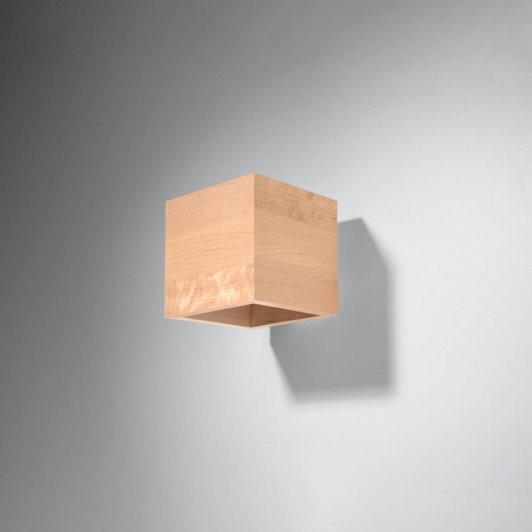 Sollux Lighting Wall Lamp QUAD Natural Wood