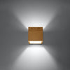 Stylish wall lamp lighting Sollux Lighting Wall lamp QUAD natural wood