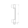 Unique lighting Sollux Lighting Wall lamp SAPPO L black 4000K