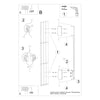 LED wall lighting Sollux Lighting Wall lamp SAPPO L white 4000K