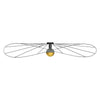 Minimalist design in Sollux Lighting Wall lamp / Ceiling lamp ESKOLA 140 black