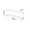 Elegant wall lights for bedroom Sollux Lighting Wall lamp LOKKO white