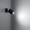 Sollux Lighting Wall Lamp MERIDA black for living room