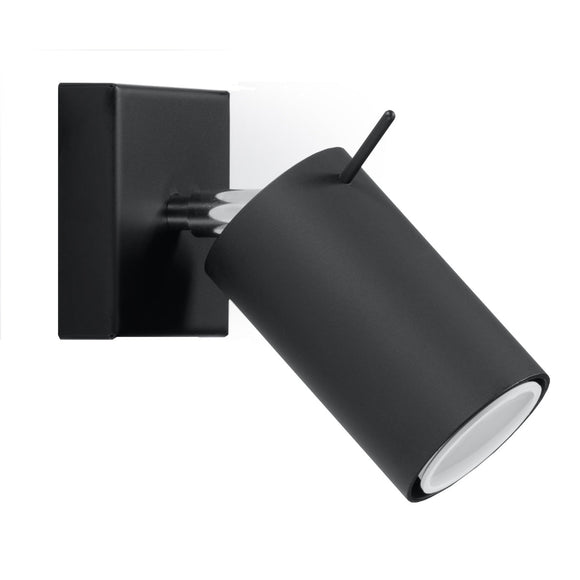 Modern Sollux Lighting Wall Lamp RING Black