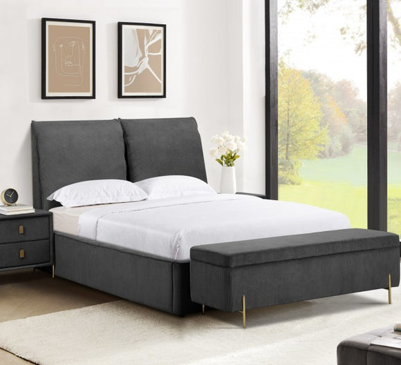 King size bed Waterford King Size Bed Grey 5ft
