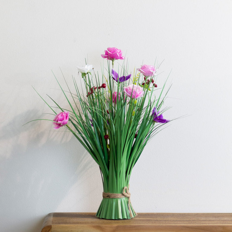 Wildfower Rose Bundle 45cm